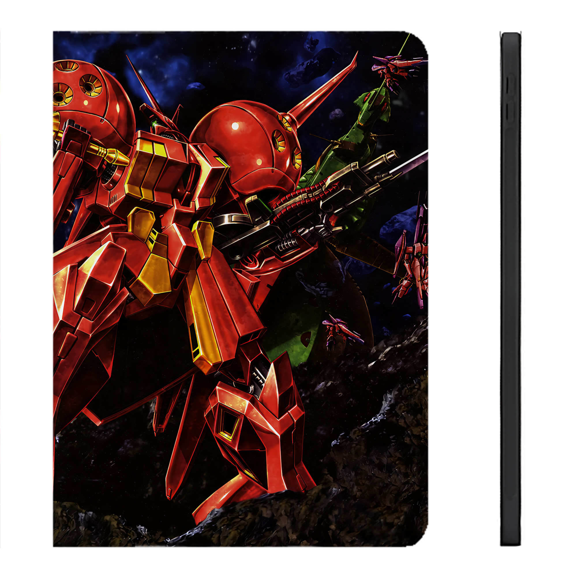 （画像用） 機動戦士ガンダム Mobile Suit Gundam IPadケース ペンホルダー付き ブックスタイルデザイン